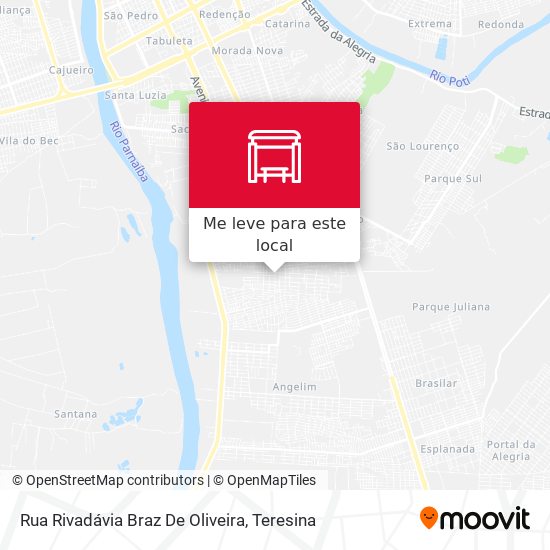 Rua Rivadávia Braz De Oliveira mapa