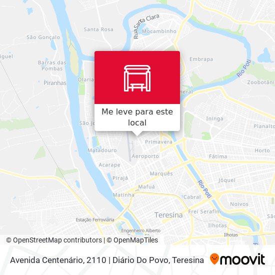 Avenida Centenário, 2110 | Diário Do Povo mapa