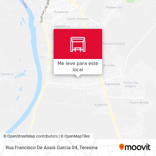 Rua Francisco De Assis Garcia 04 mapa