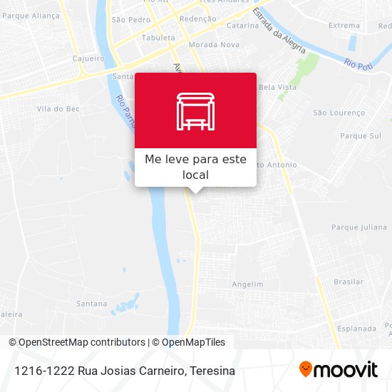 1216-1222 Rua Josias Carneiro mapa