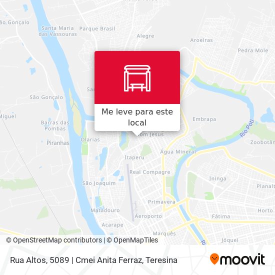 Rua Altos, 5089 | Cmei Anita Ferraz mapa