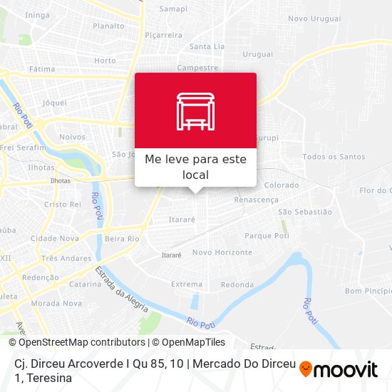 Cj. Dirceu Arcoverde I Qu 85, 10 | Mercado Do Dirceu 1 mapa