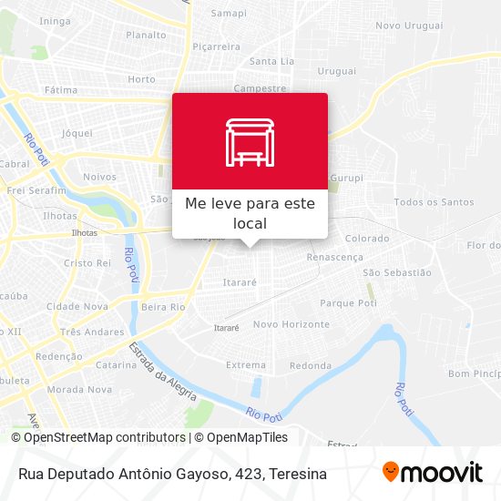 Rua Deputado Antônio Gayoso, 423 mapa