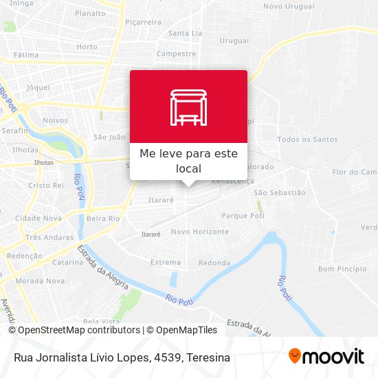 Rua Jornalista Lívio Lopes, 4539 mapa