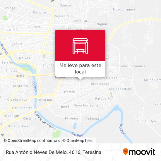 Rua Antônio Neves De Melo, 4616 mapa