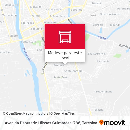 Avenida Deputado Ulisses Guimarães, 786 mapa