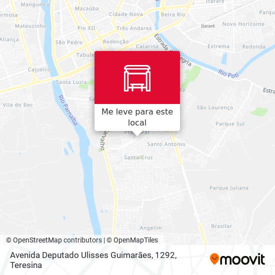 Avenida Deputado Ulisses Guimarães, 1292 mapa