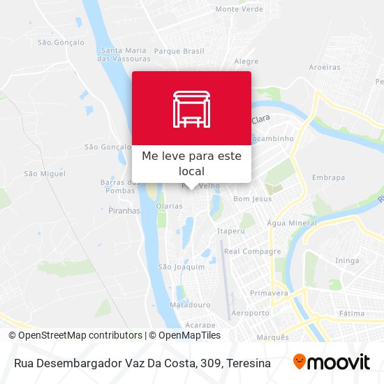 Rua Desembargador Vaz Da Costa, 309 mapa