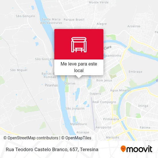 Rua Teodoro Castelo Branco, 657 mapa