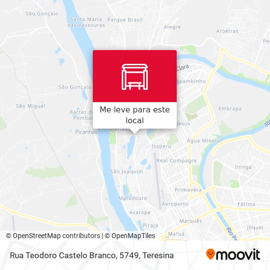 Rua Teodoro Castelo Branco, 5749 mapa