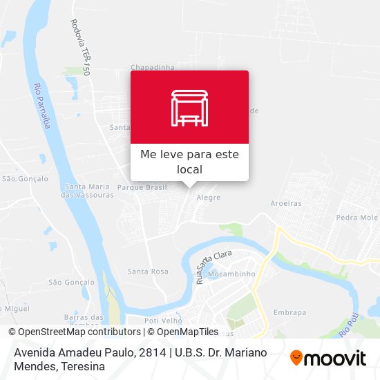 Avenida Amadeu Paulo, 2814 | U.B.S. Dr. Mariano Mendes mapa