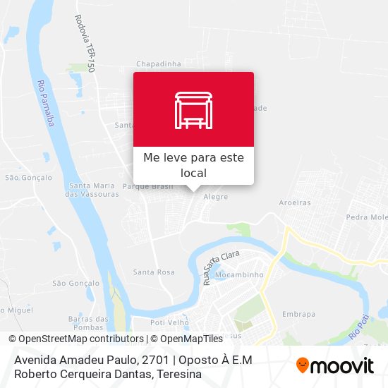 Avenida Amadeu Paulo, 2701 | Oposto À E.M Roberto Cerqueira Dantas mapa