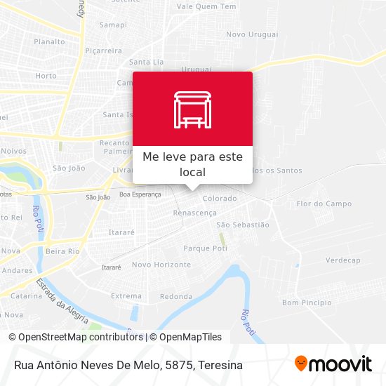 Rua Antônio Neves De Melo, 5875 mapa