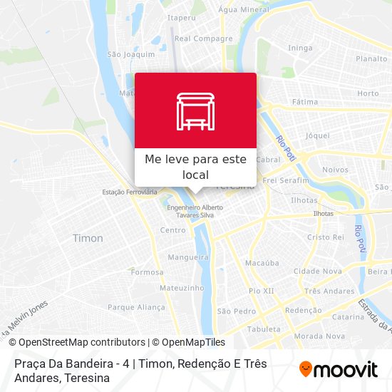 Praça Da Bandeira - 4 | Timon, Redenção E Três Andares mapa
