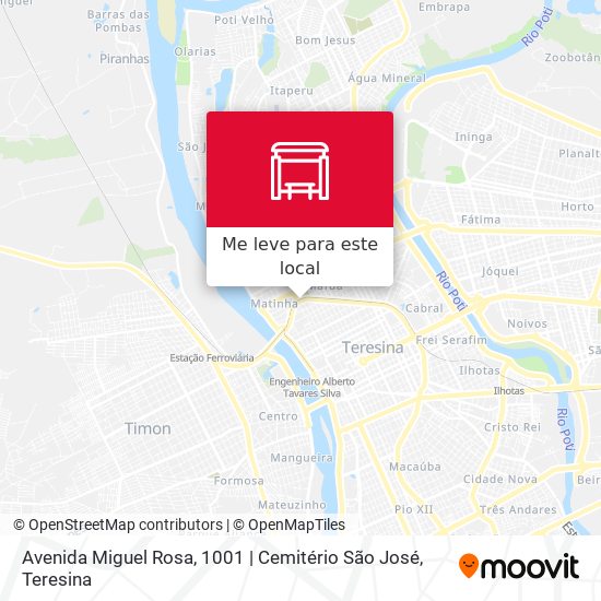 Avenida Miguel Rosa, 1001 | Cemitério São José mapa