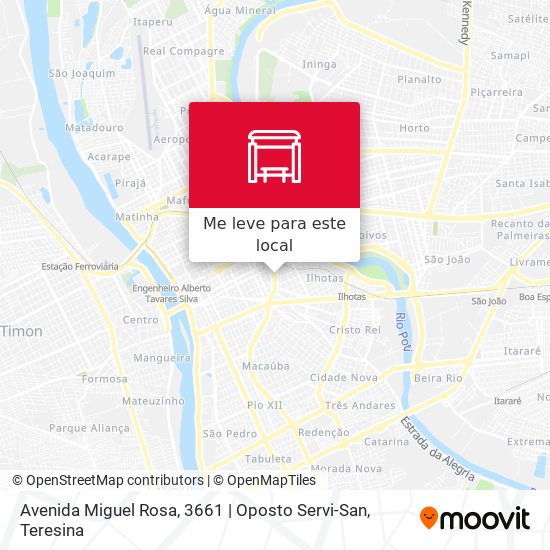 Avenida Miguel Rosa, 3661 | Oposto Servi-San mapa