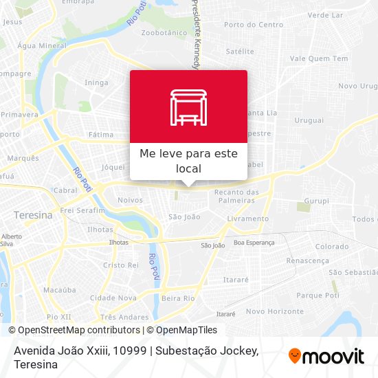 Avenida João Xxiii, 10999 | Subestação Jockey mapa