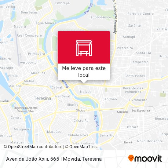 Avenida João Xxiii, 565 | Movida mapa