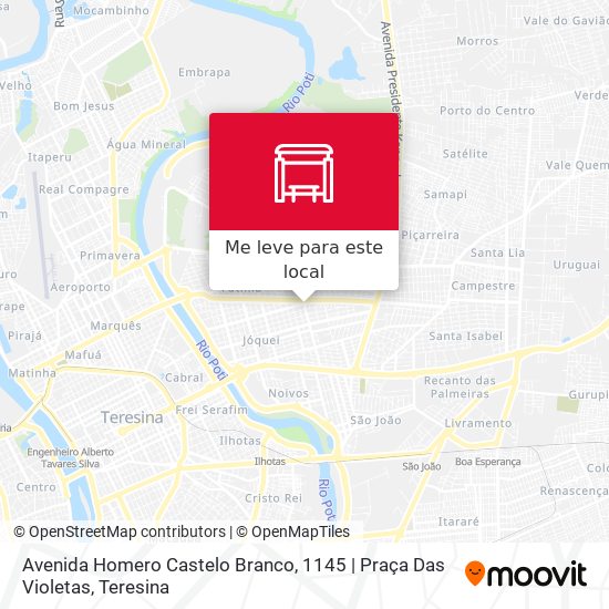Avenida Homero Castelo Branco, 1145 | Praça Das Violetas mapa