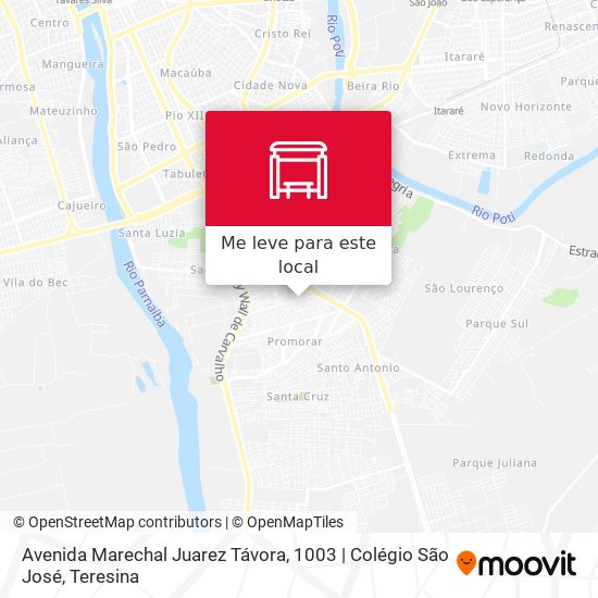 Avenida Marechal Juarez Távora, 1003 | Colégio São José mapa
