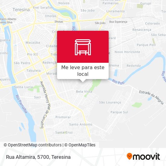 Rua Altamira, 5700 mapa