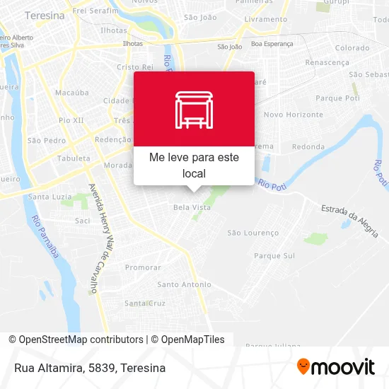 Rua Altamira, 5839 mapa