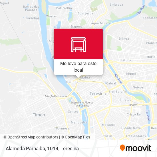 Alameda Parnaíba, 1014 mapa