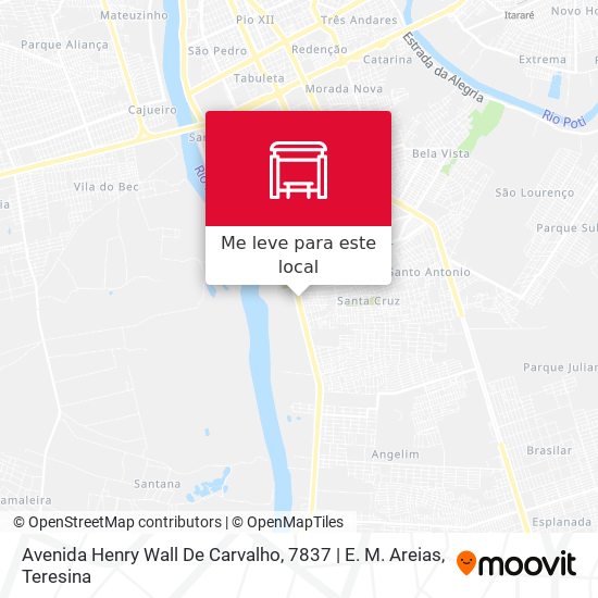Avenida Henry Wall De Carvalho, 7837 | E. M. Areias mapa