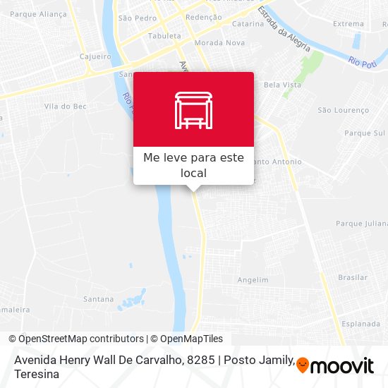 Avenida Henry Wall De Carvalho, 8285 | Posto Jamily mapa