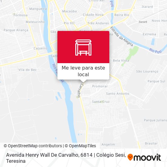 Avenida Henry Wall De Carvalho, 6814 | Colégio Sesi mapa