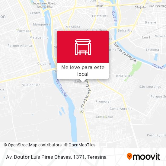 Av. Doutor Luís Pires Chaves, 1371 mapa
