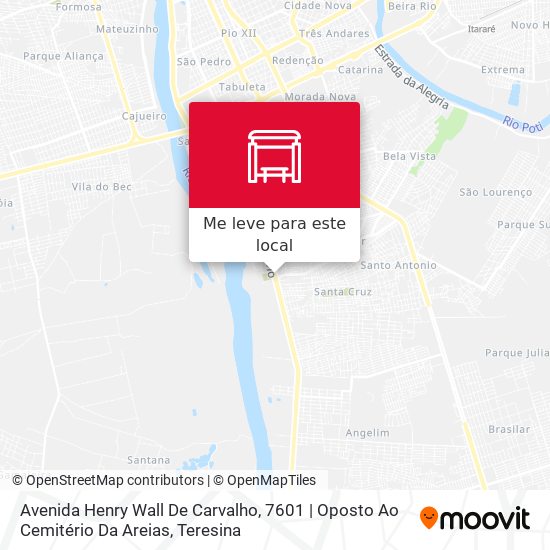 Avenida Henry Wall De Carvalho, 7601 | Oposto Ao Cemitério Da Areias mapa