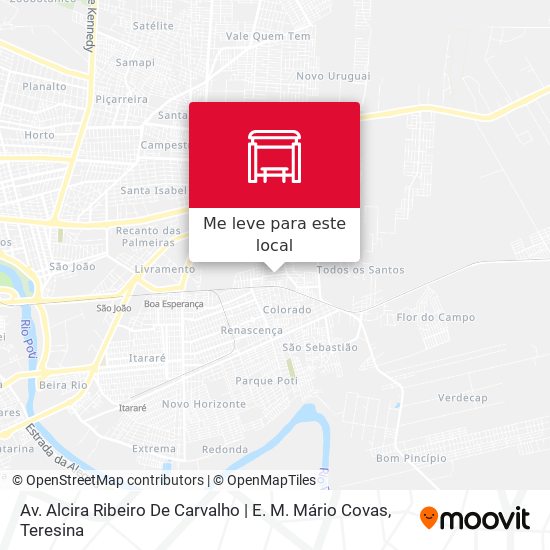 Av. Alcira Ribeiro De Carvalho | E. M. Mário Covas mapa