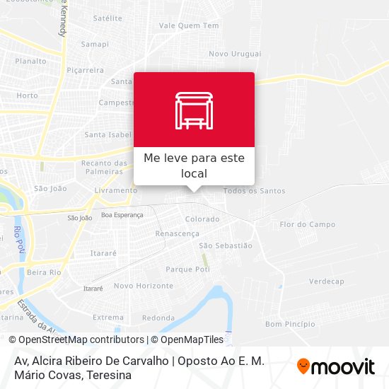 Av, Alcira Ribeiro De Carvalho | Oposto Ao E. M. Mário Covas mapa