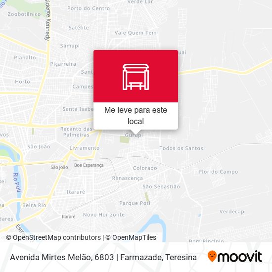 Avenida Mirtes Melão, 6803 | Farmazade mapa