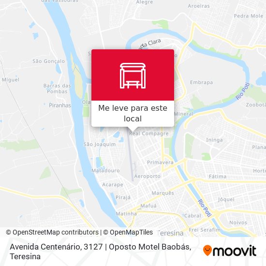 Avenida Centenário, 3127 | Oposto Motel Baobás mapa