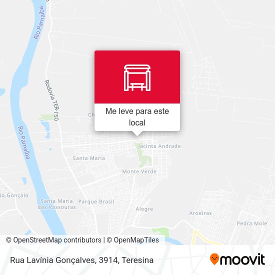 Rua Lavínia Gonçalves, 3914 mapa