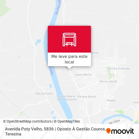 Avenida Poty Velho, 5836 | Oposto À Gestão Couros mapa