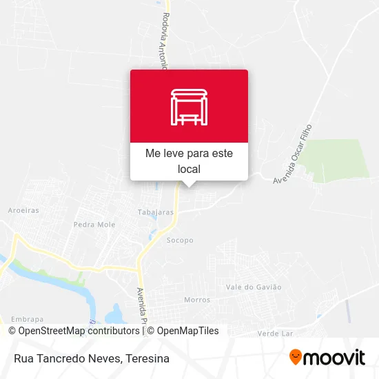 Rua Tancredo Neves mapa