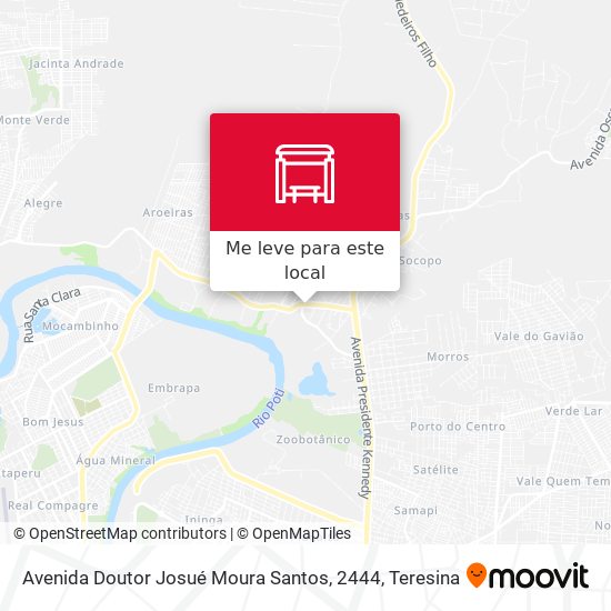 Avenida Doutor Josué Moura Santos, 2444 mapa