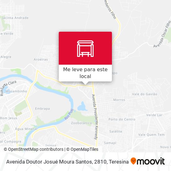 Avenida Doutor Josué Moura Santos, 2810 mapa