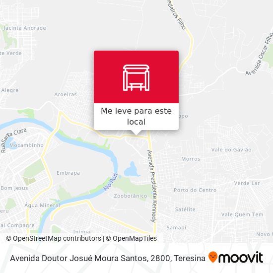 Avenida Doutor Josué Moura Santos, 2800 mapa