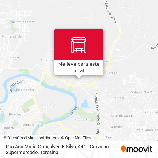 Rua Ana Maria Gonçalves E Silva, 441 | Carvalho Supermercado mapa