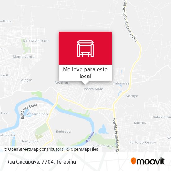 Rua Caçapava, 7704 mapa
