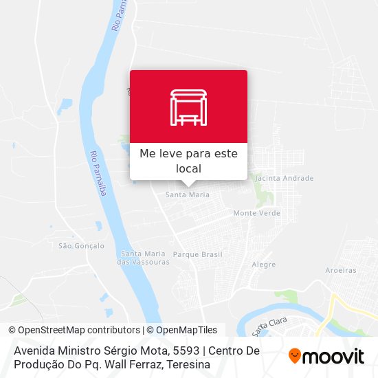 Avenida Ministro Sérgio Mota, 5593 | Centro De Produção Do Pq. Wall Ferraz mapa