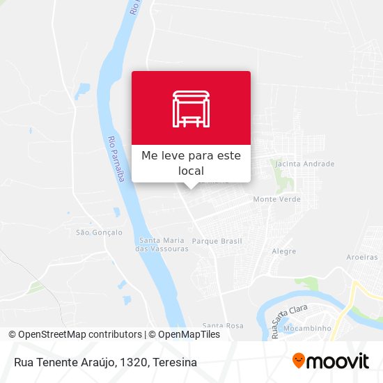 Rua Tenente Araújo, 1320 mapa
