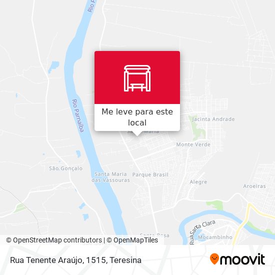 Rua Tenente Araújo, 1515 mapa