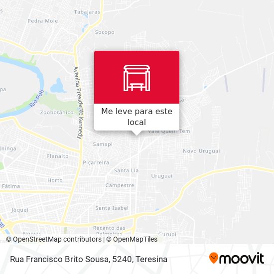 Rua Francisco Brito Sousa, 5240 mapa