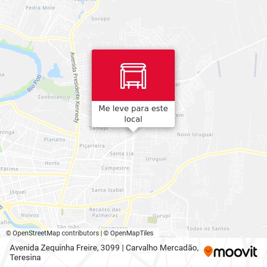 Avenida Zequinha Freire, 3099 | Carvalho Mercadão mapa