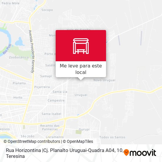 Rua Horizontina |Cj. Planalto Uruguai-Quadra A04, 10 mapa